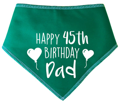 Happy Birthday Dad With Any Age Dog Bandana