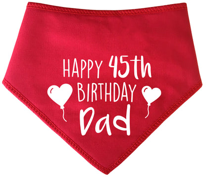 Happy Birthday Dad With Any Age Dog Bandana