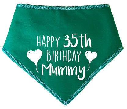 Happy Birthday Mummy With Any Age Dog Bandana