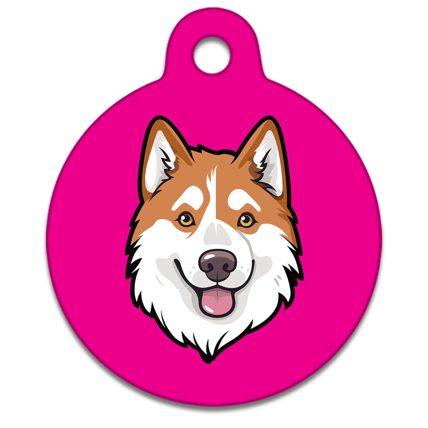 38mm Diameter Large Size - Husky Malamute Dog
