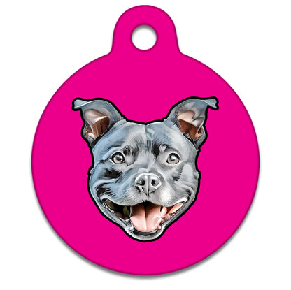 19mm Diameter Tiny Size - Staffie Dog