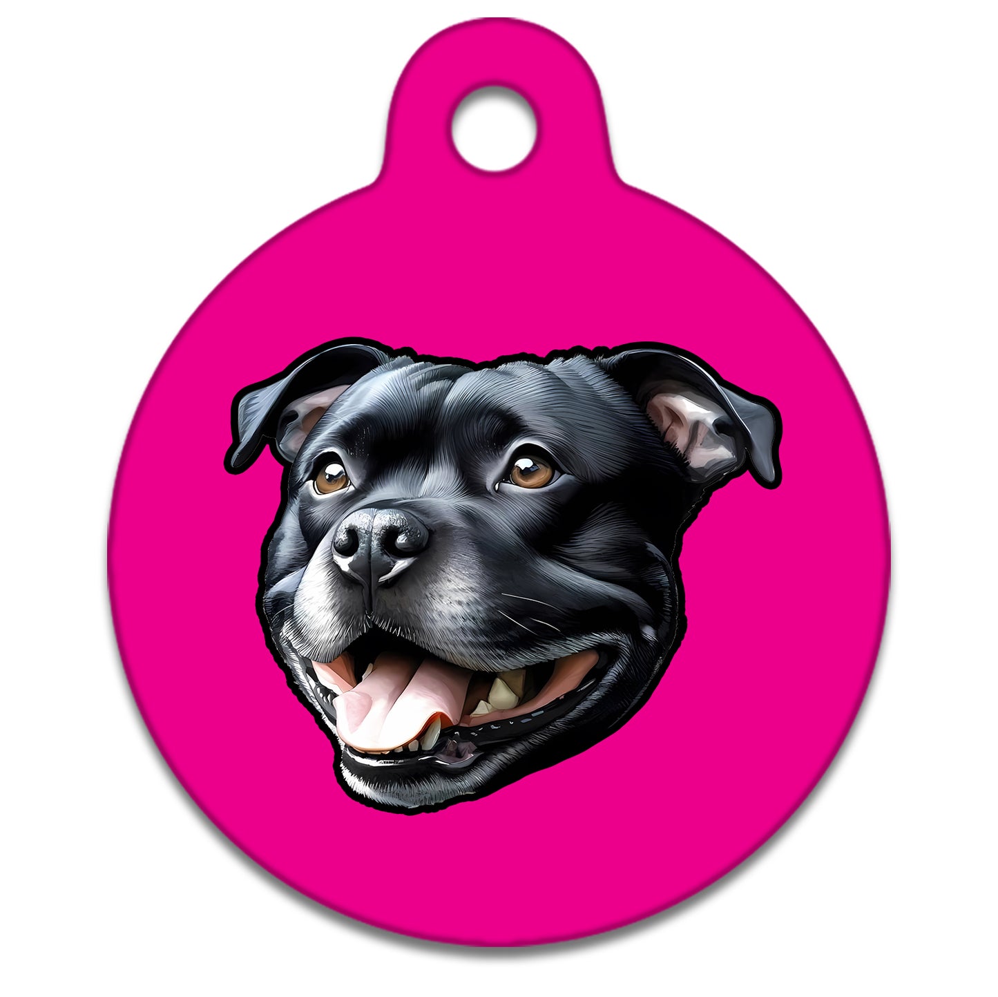 19mm Diameter Tiny Size - Staffie Dog