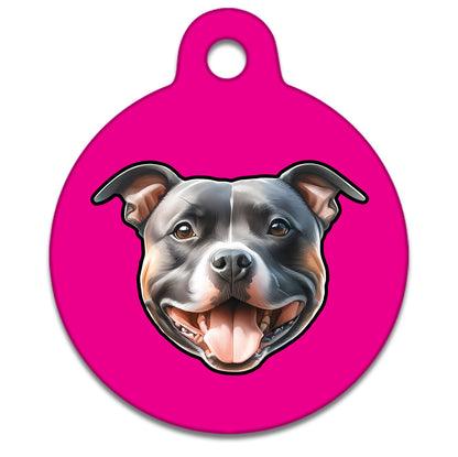 19mm Diameter Tiny Size - Staffie Dog