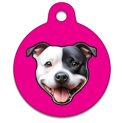 38mm Diameter Large Size - Staffie Dog
