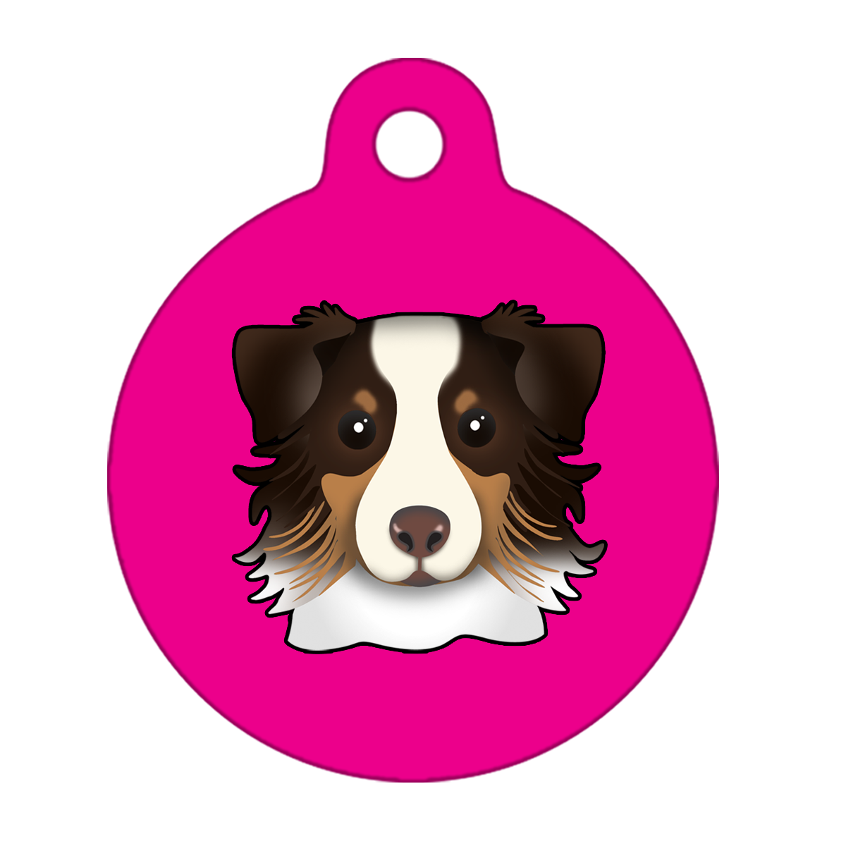 19mm Diameter Tiny Size - Australian Shepherd Dog