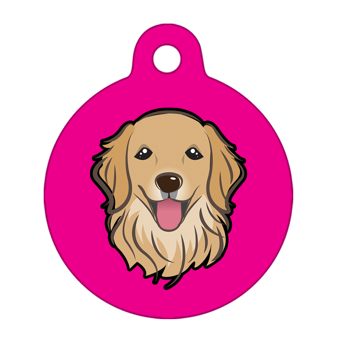 19mm Diameter Tiny Size - Golden Retriever Dog