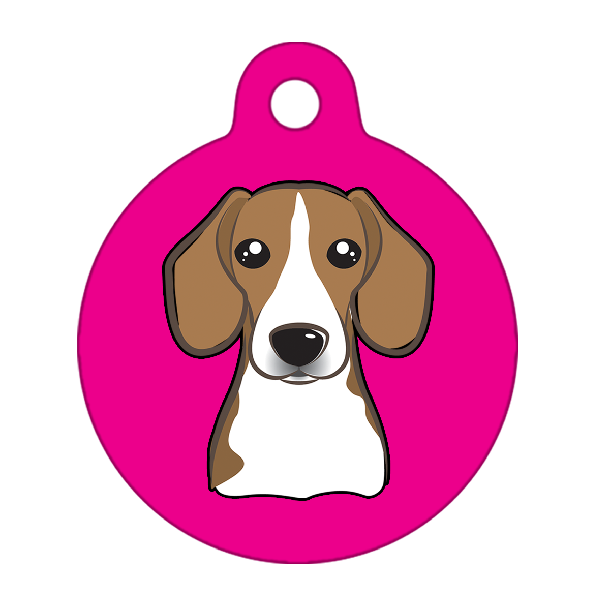25mm Diameter Small Size - Beagle Dog