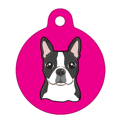 25mm Diameter Small Size - Boston Terrier Dog