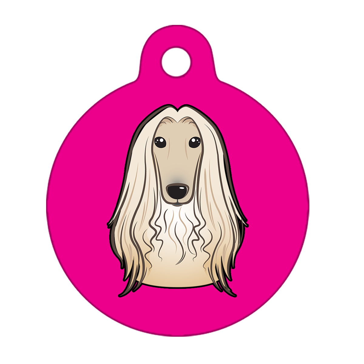 19mm Diameter Tiny Size - Afghan Hound Dog