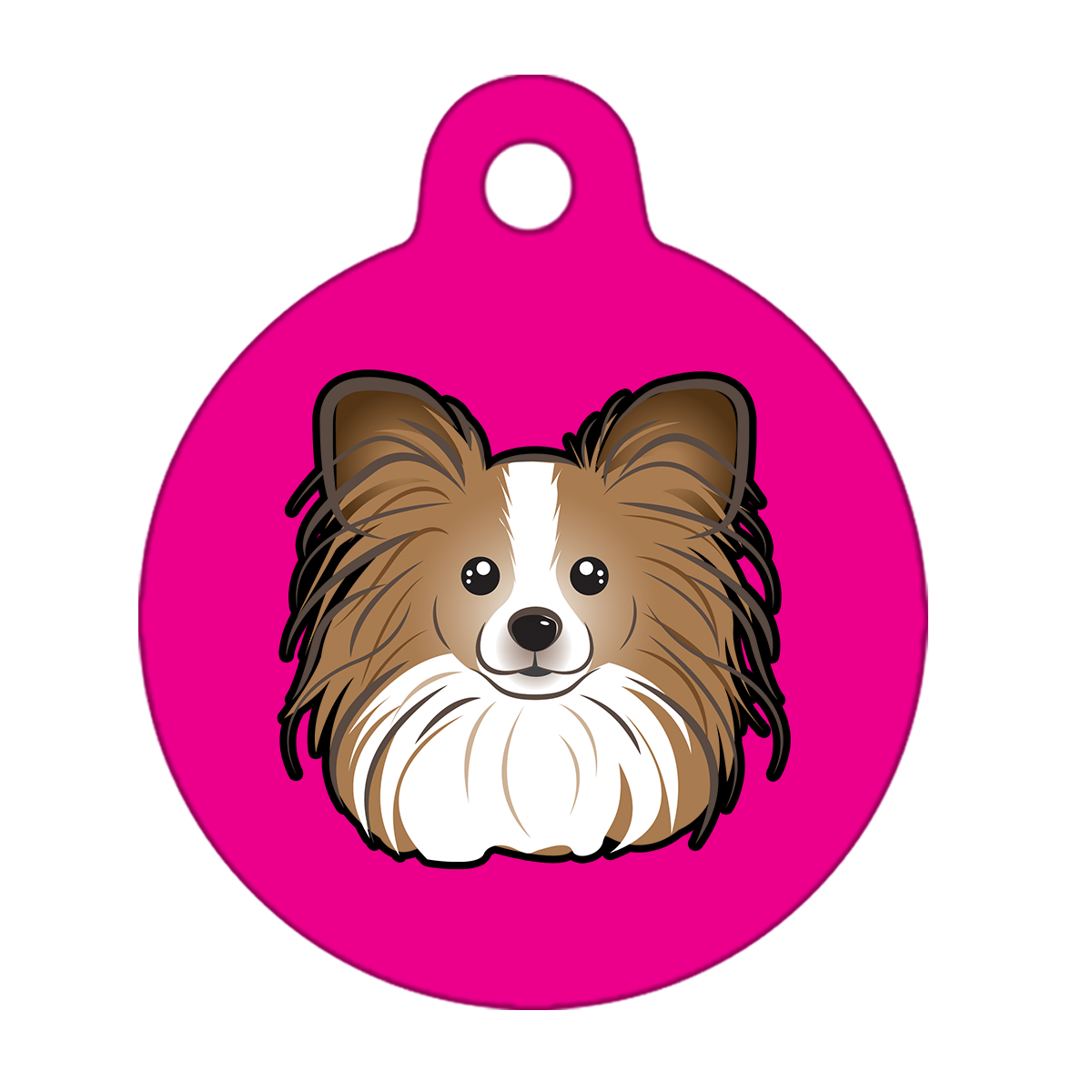 19mm Diameter Tiny Size - Papillon Dog