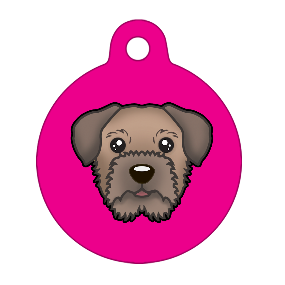 25mm Diameter Small Size - Border Terrier Dog