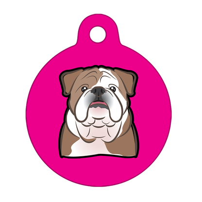 25mm Diameter Small Size - Bulldog Dog