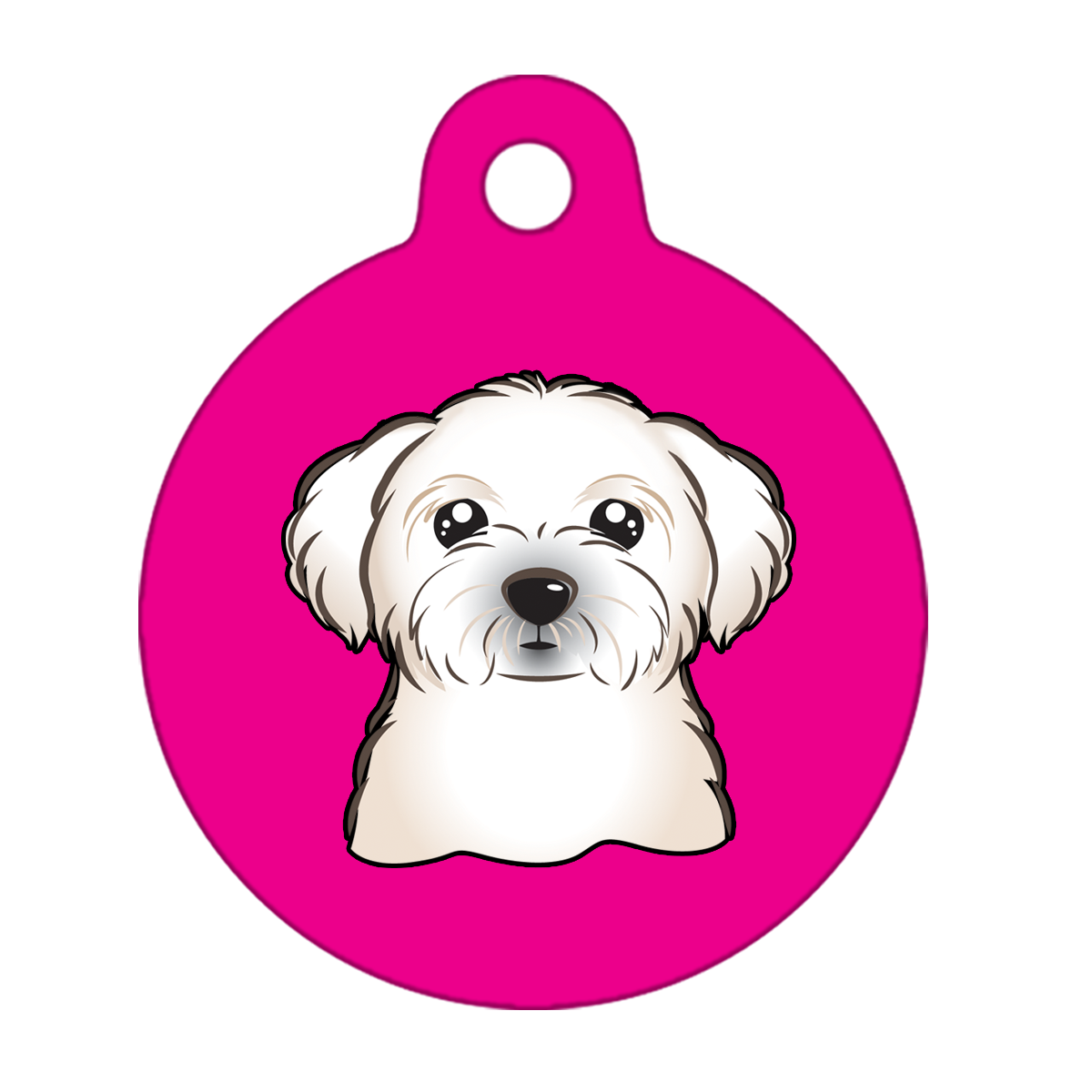 38mm Diameter Large Size - Maltese Dog