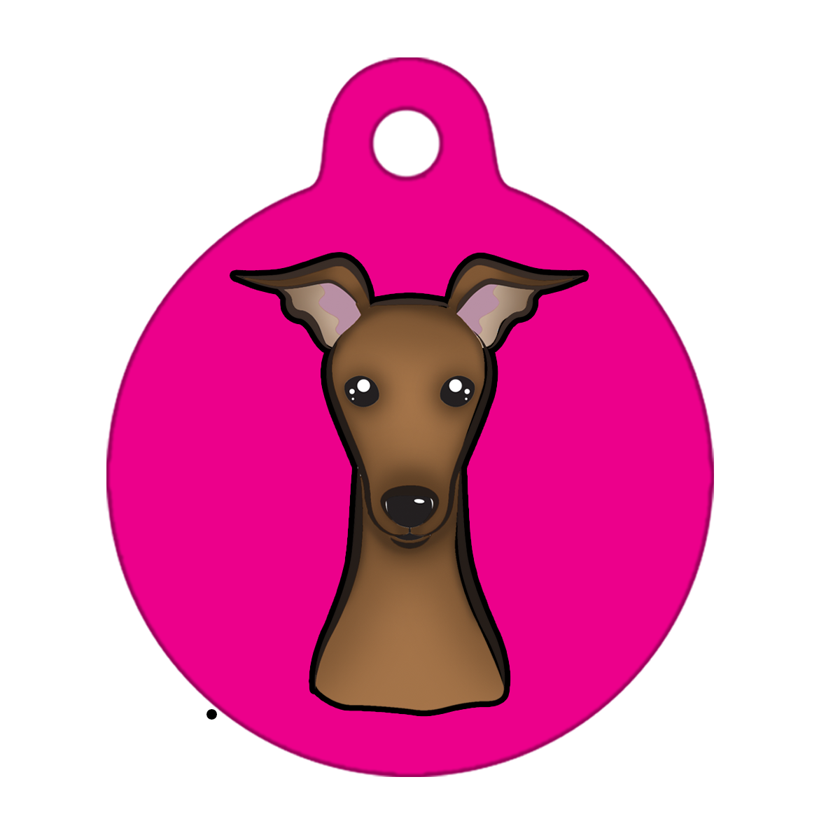 31mm Diameter Medium Size - Whippet Dog