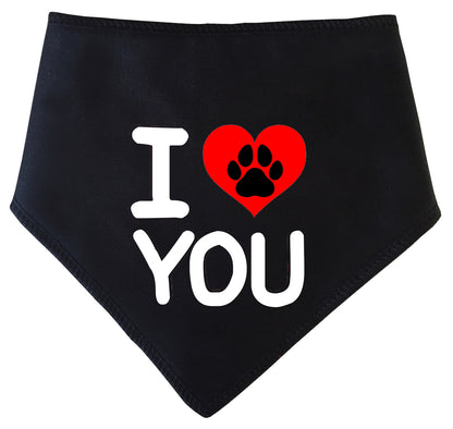 I Love You Dog Bandana
