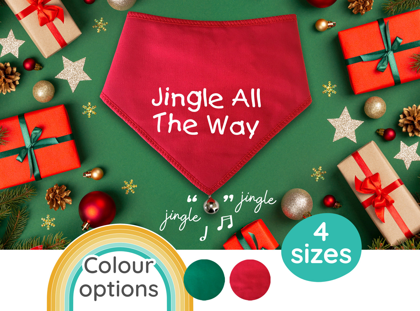 Jingle All The Way Dog Bandana