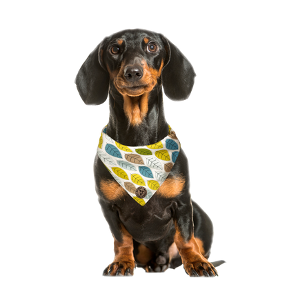 The Cotswold - Leaves Spring Tied Dog Bandana