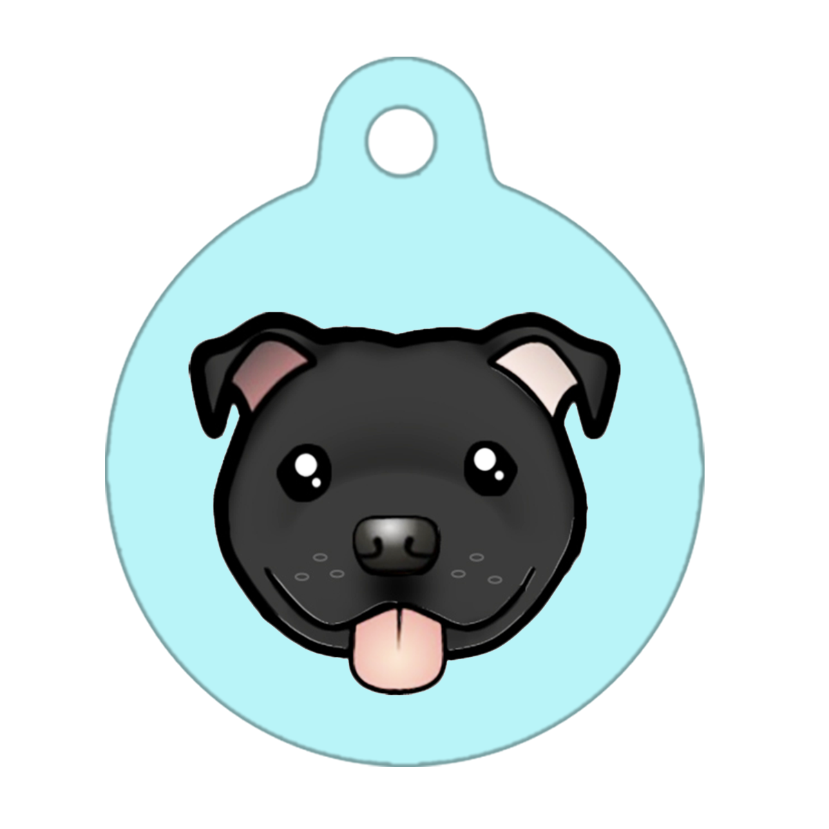25mm Diameter Small Size - Staffie Cartoon Dog