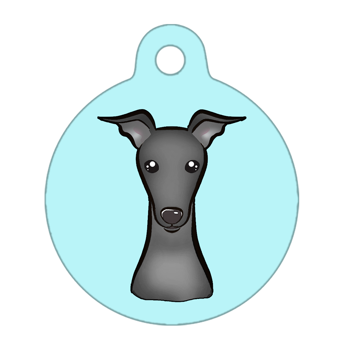 25mm Diameter Small Size - Greyhound Dog