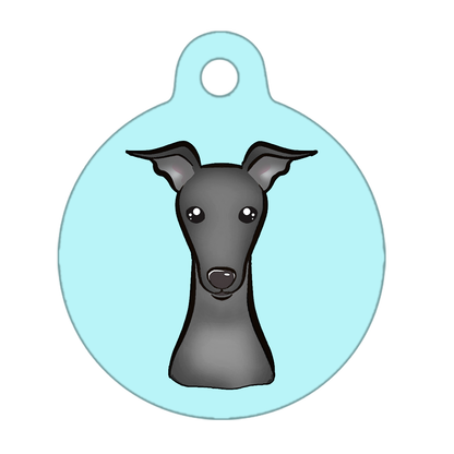 19mm Diameter Tiny Size - Whippet Dog