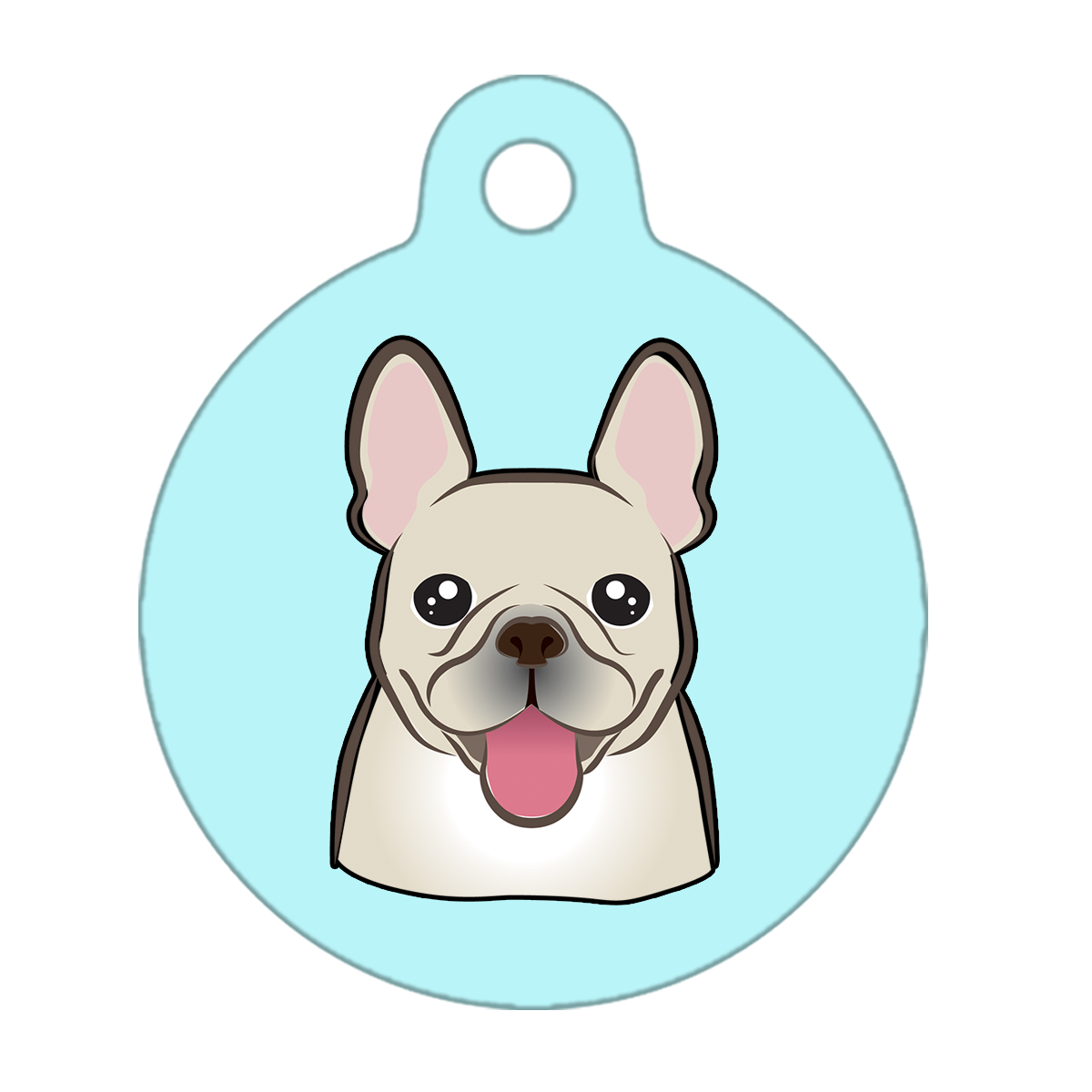 25mm Diameter Small Size - French Bulldog Design