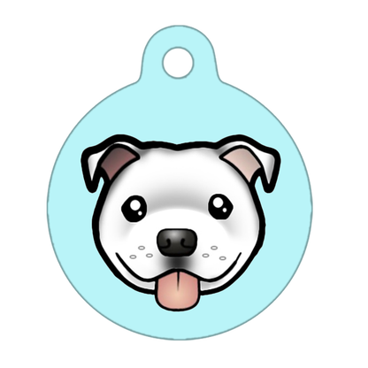 25mm Diameter Small Size - Staffie Cartoon Dog