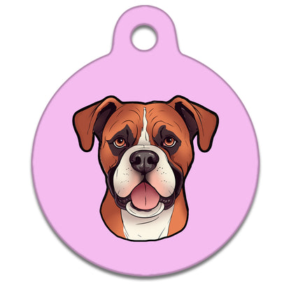 38mm Diameter Large Size - Boxer Dog