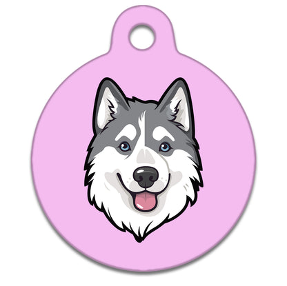 31mm Diameter Medium Size - Husky Malamute Dog