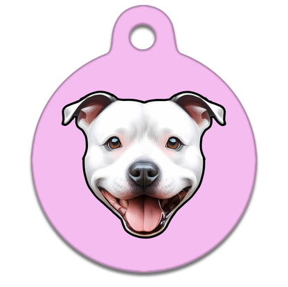 19mm Diameter Tiny Size - Staffie Dog