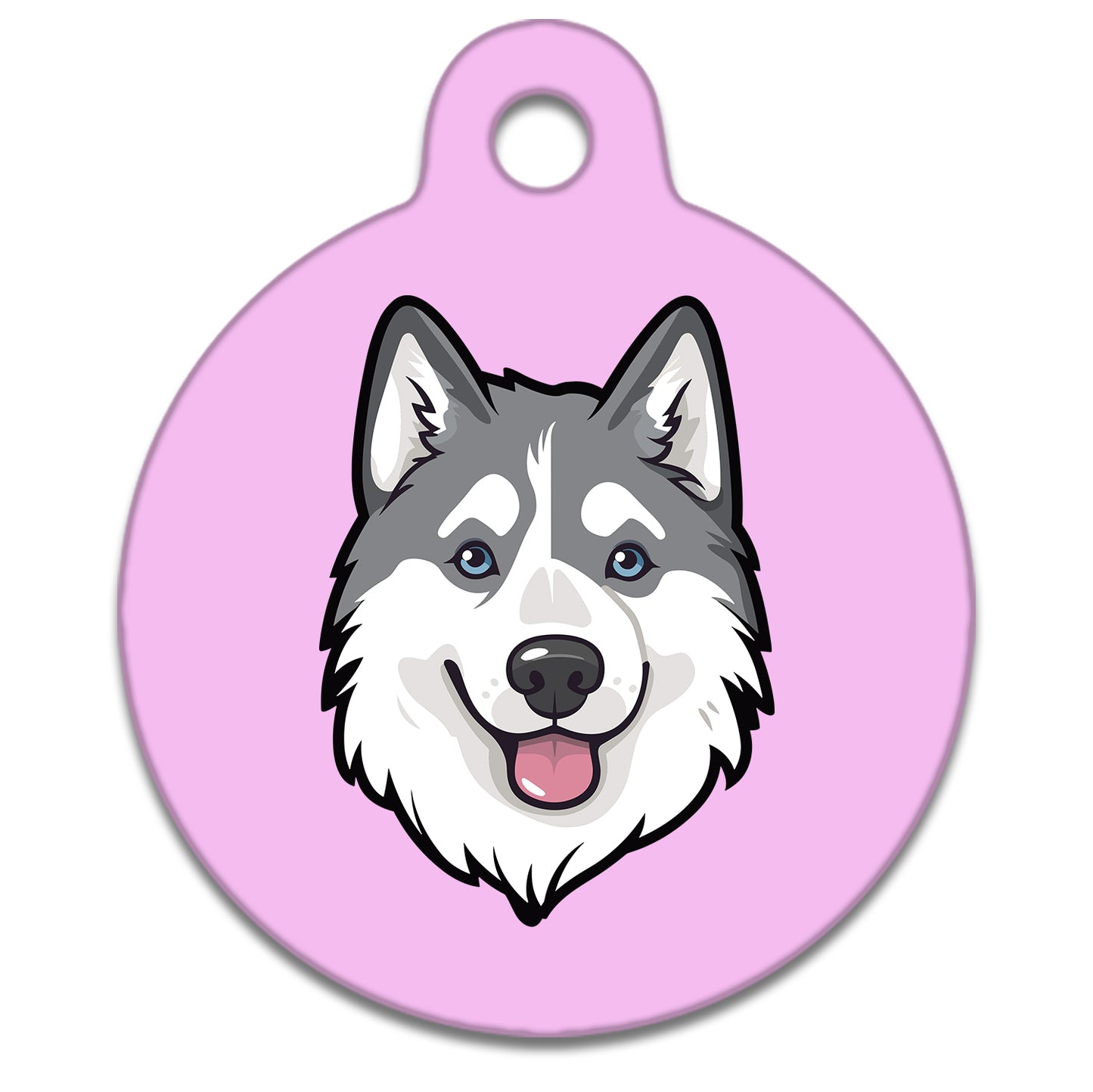 25mm Diameter Small Size - Husky Malamute Dog