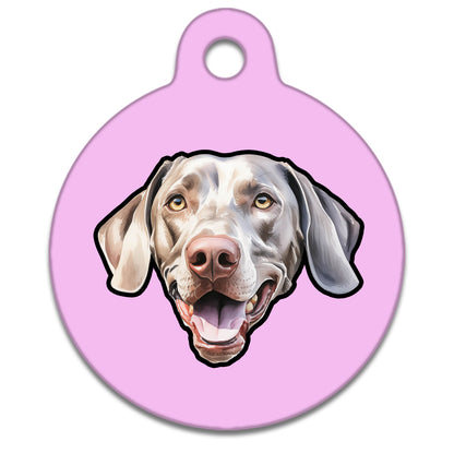 19mm Diameter Tiny Size - Weimaraner Dog