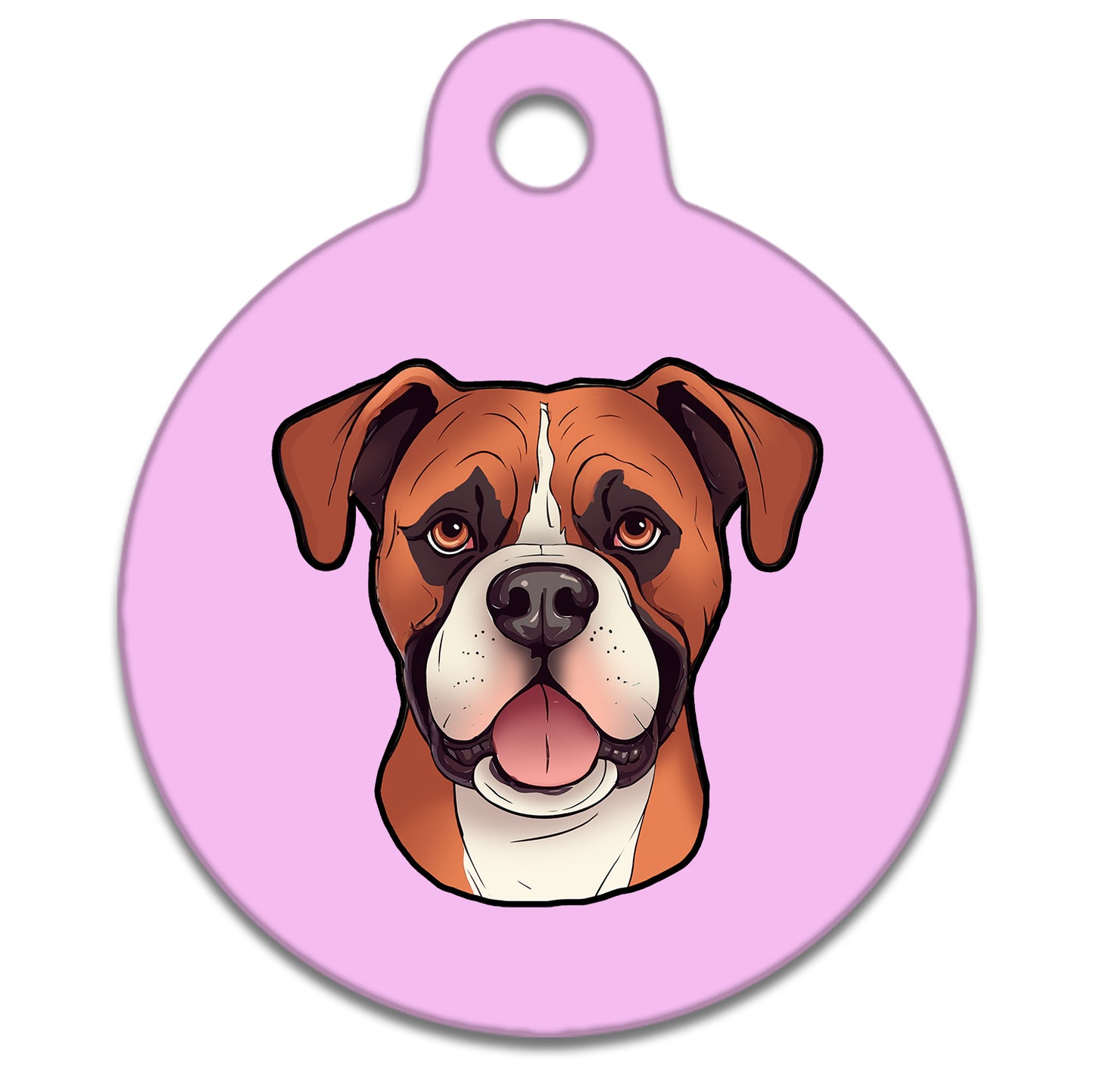 19mm Diameter Tiny Size - Boxer Dog