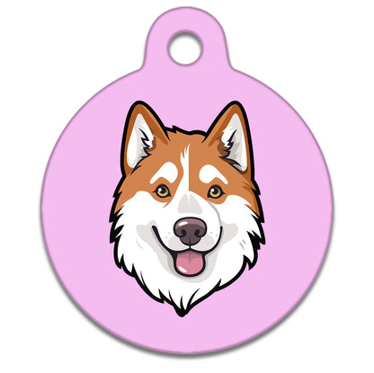 31mm Diameter Medium Size - Husky Malamute Dog