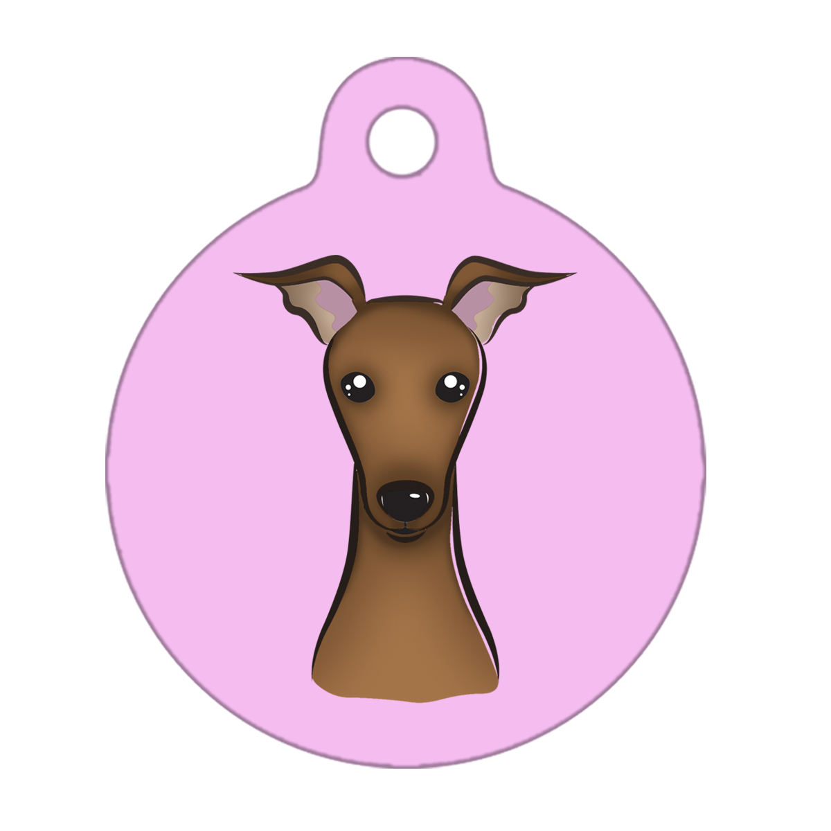 38mm Diameter Large Size - Whippet Dog
