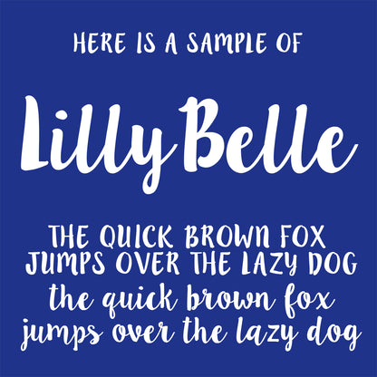 BLUE Any Wording Dog Bandana With Font Choices