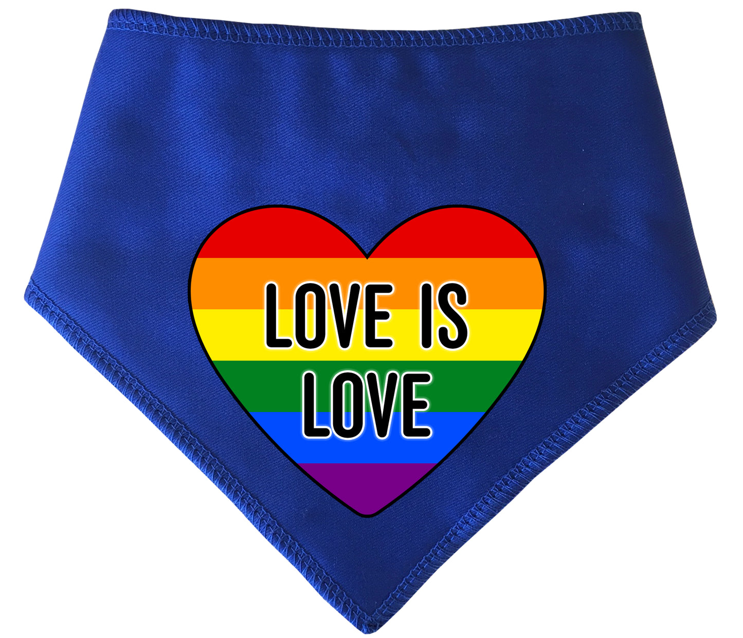 Love is Love Rainbow Heart Dog Bandana