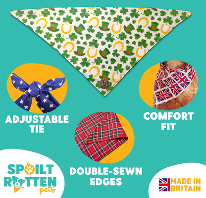 The Dublin - Lucky Irish Tied Dog Bandana
