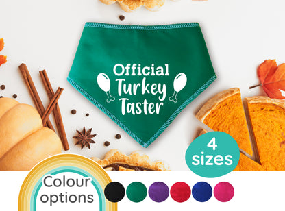Official Turkey Taster Dog Bandana