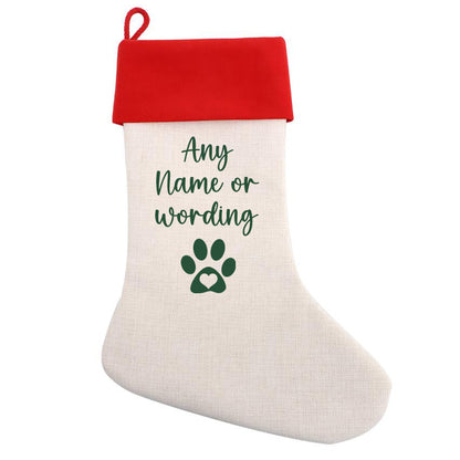 Personalised Christmas Stocking Choose Your Name & Design