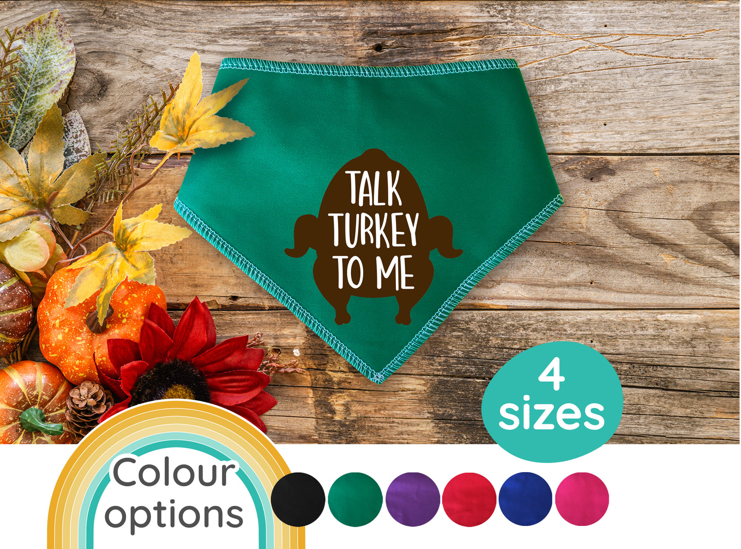 Talk Turkey To Me Dog Bandana