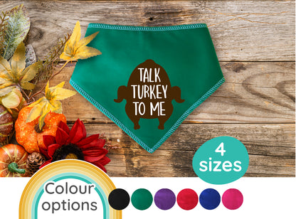 Talk Turkey To Me Dog Bandana