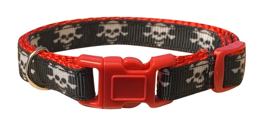 Pirate Skull & Cross Bones Cat Collar