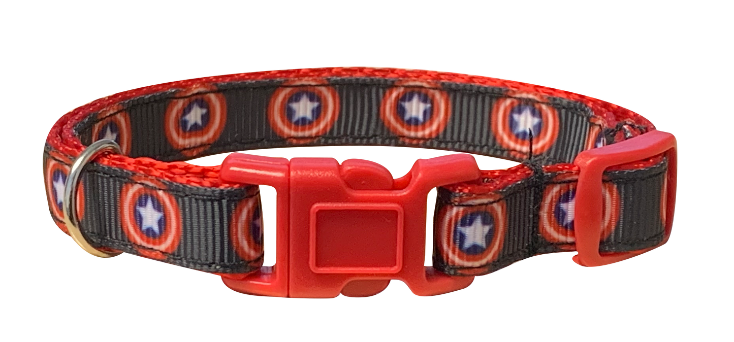 Captain America Cat Collar