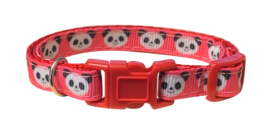 Pink Panda Cat Collar