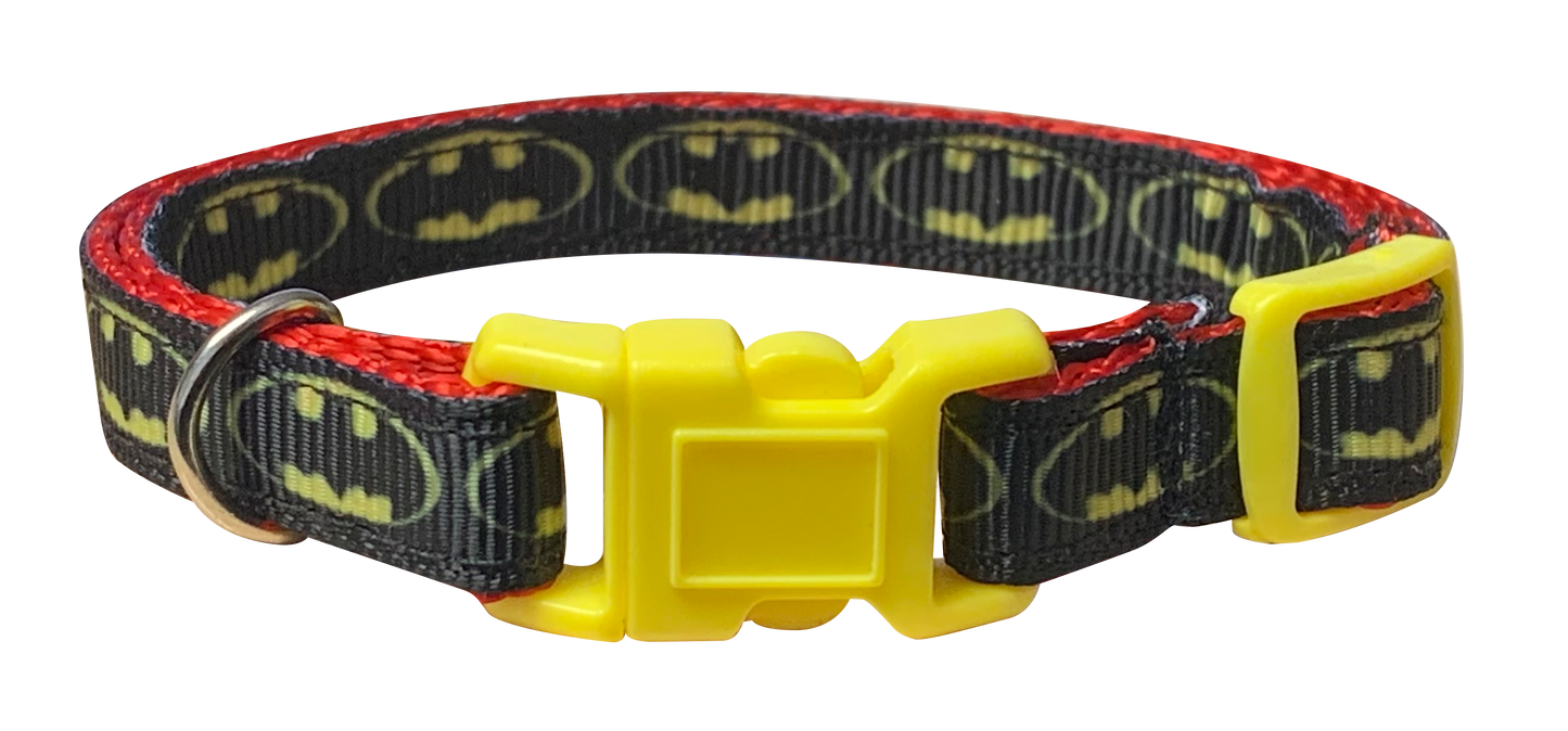Flamboyant Batman Cat Collar
