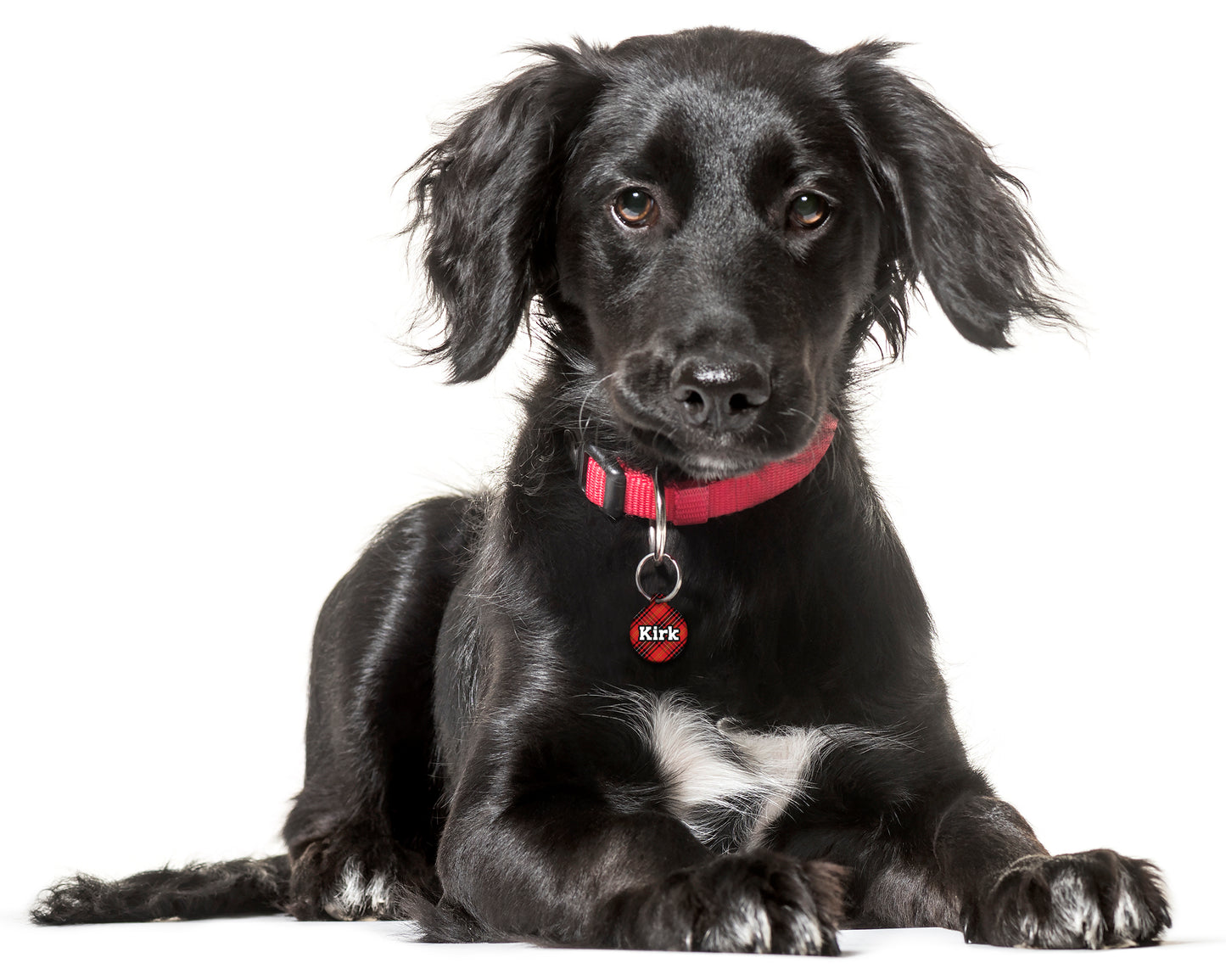 Red Tartan Royal Stewart - Pet ID Tag