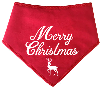 Merry Christmas Vintage Style Dog Bandana
