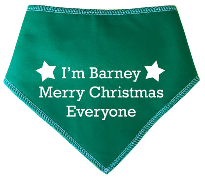 Merry Christmas Everyone Any Name Dog Bandana