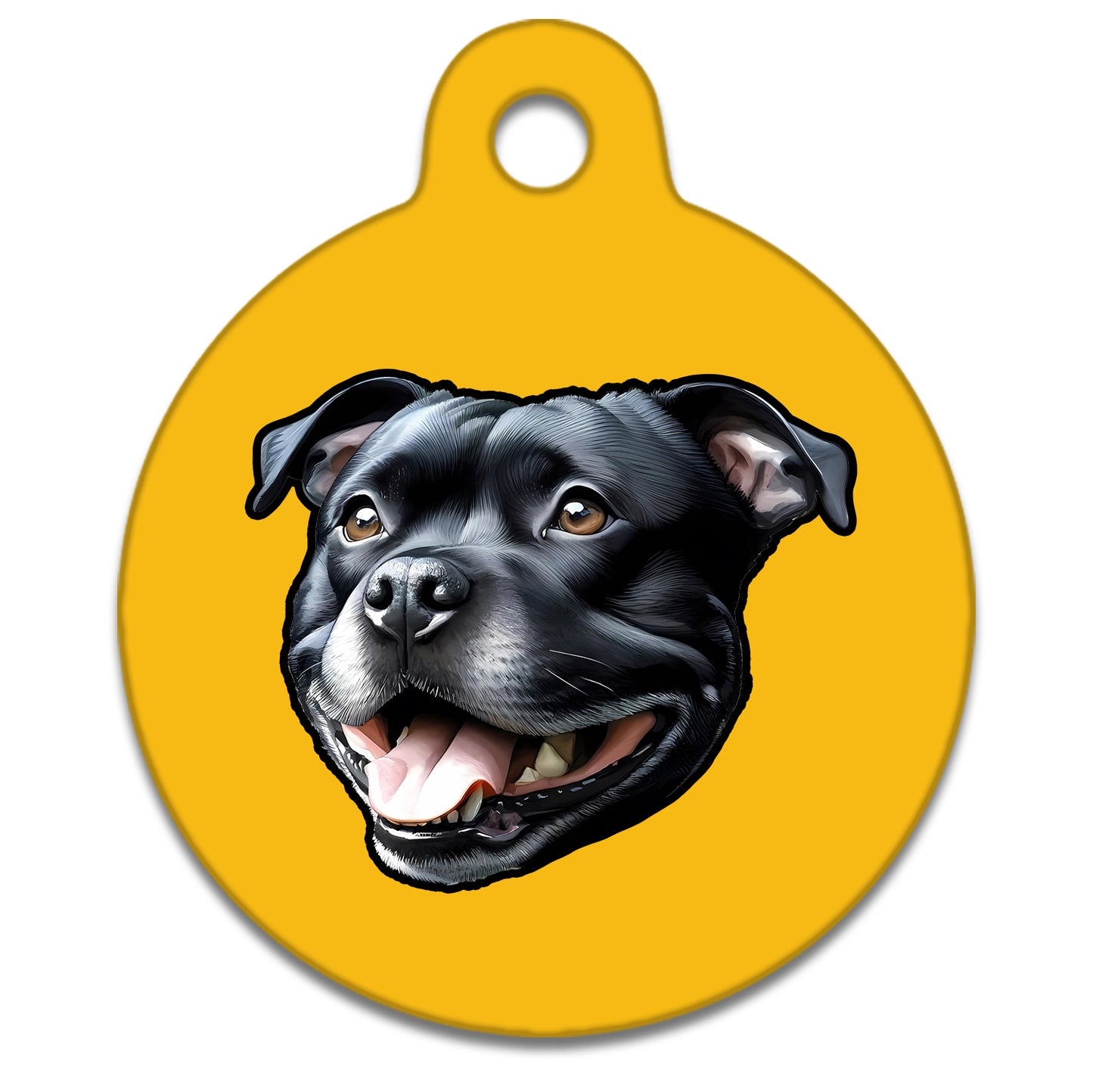 19mm Diameter Tiny Size - Staffie Dog