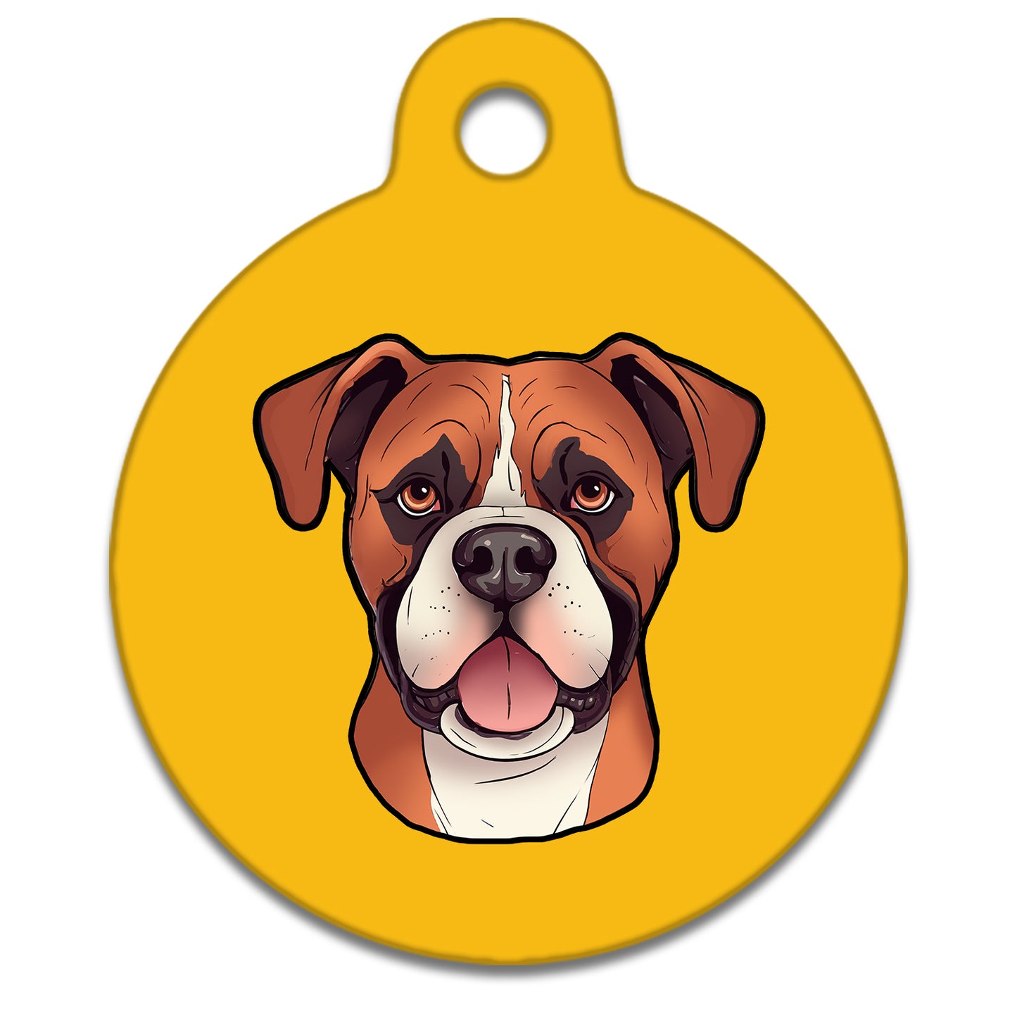 19mm Diameter Tiny Size - Boxer Dog
